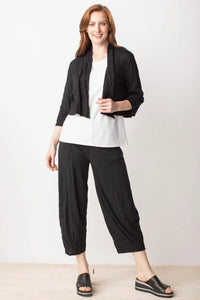 LIV Spring/Summer Sale, 290454 Solid Crop Jacket, Black 50% Off Regular Price