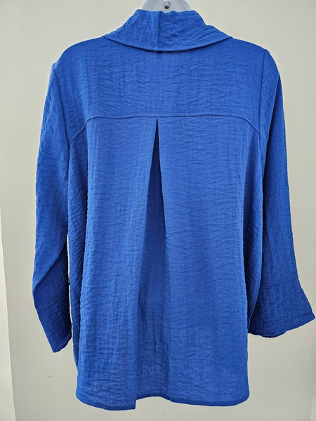 Habitat, 30622 Swing Cowl Neck Top, Sapphire