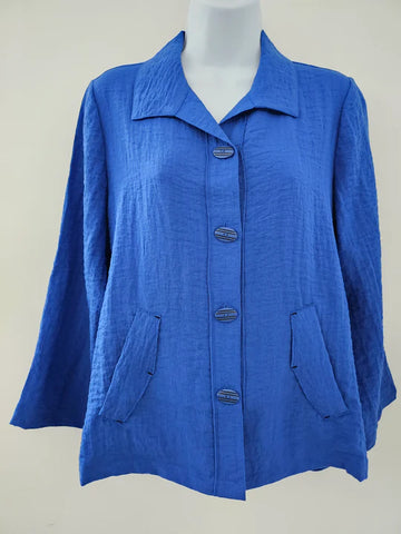 Habitat, 30649 Pleat Back Jacket, Sapphire