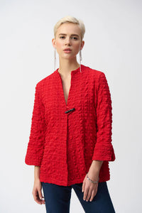 Joseph Ribkoff, 251034 Bubble Jacquard Trapeze Jacket