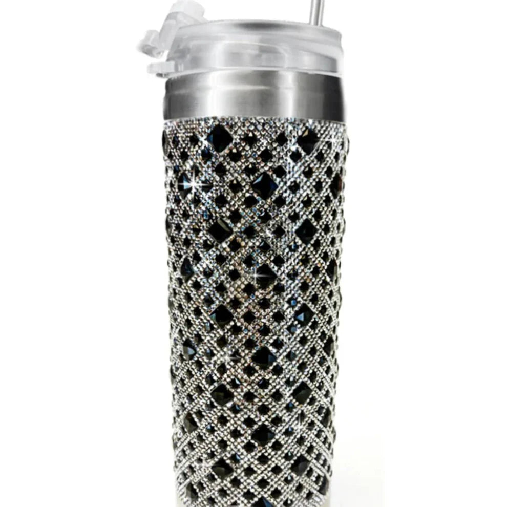 Jacqueline Kent Main "Royal Ice" JKT101.BK Crystal Black Diamond Tumbler