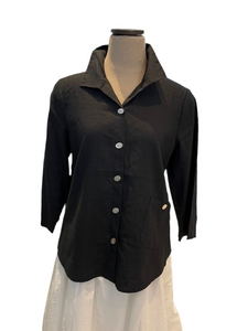 Habitat, 41535 Pleat Back Pocket Shirt, Black