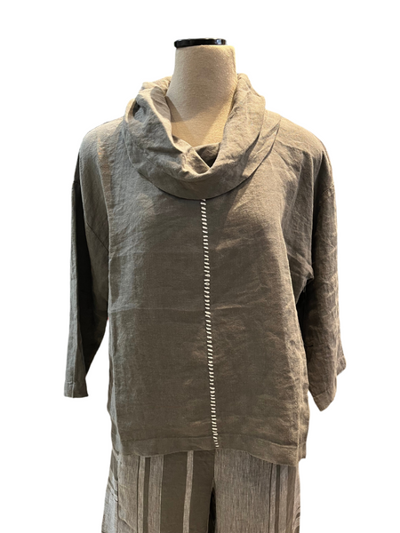 Liv by Habitat, 261194 Stay Centered Cowl Top, Grey