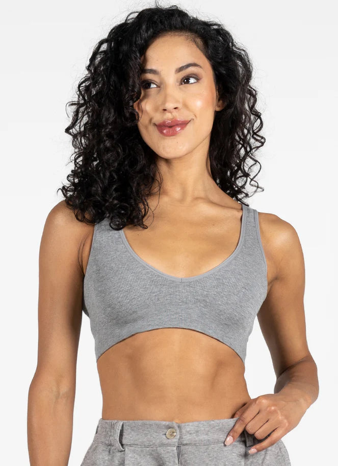 C'est Moi, CEBT-1009 Bamboo Bralette, Silver