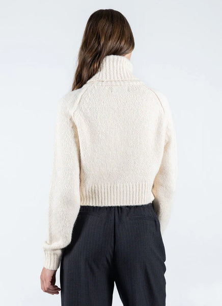 C'est Moi Sale, CESWT4402 Crop Turtleneck Sweater 50% Off Regular Price