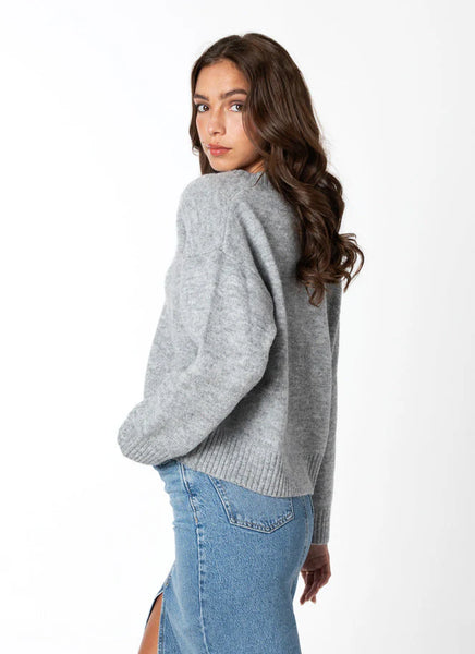 C'est Moi  Sale, CESWT5103 Crop V Neck Sweater 50% Off Regular Price