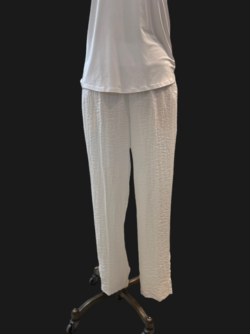 Habitat Sale, 30670 Ruched Ankle Pant, White 50% Off Regular Price