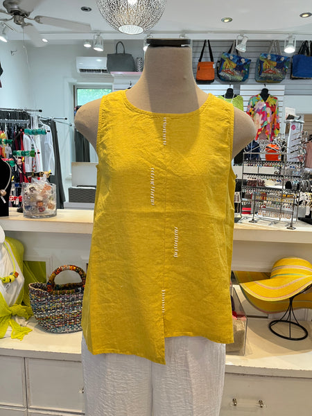 LIV Spring/Summer Sale, 261334 Hand Stitch Tank, Marigold, 50% Off Regular Price