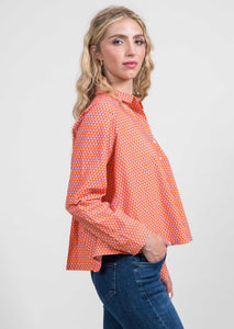 Trisha Tyler, TT11814 Pleated Back Blouse