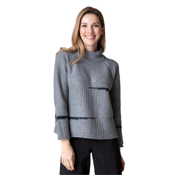 Habitat Fall/Winter Sale, 89101 Capri Mixed Cable Stitch Sweater 50% Off Regular Price