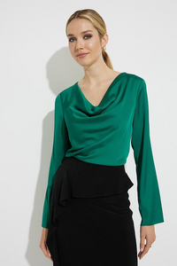 Joseph Ribkoff Sale, 224070 Drape Neck Top, 30% Off Regular Price